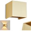 hofstein Lampada da parete Badajoz, lampada da parete moderna in metallo in colore oro, lampada angolare con effetto luce grazie al paralume regolabile, 1 luce, 1 x G9, senza lampadina/e