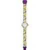 HIP HOP Orologio BAMBINO KIDS FUN quadrante MONO-COLORE BIANCO movimento SOLO TEMPO - 3H QUARZO e CINTURINO SILICONE CON TESSUTO MULTICOLORE HWU1153