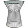 Knoll Platner Tavolino nickel cristallo Ø 40