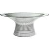 Knoll Platner Tavolino nickel cristallo Ø 91,5