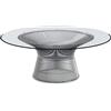 Knoll Platner Tavolino nickel cristallo Ø 107