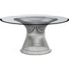 Knoll Platner Tavolo nickel vetro Ø 135