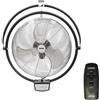 ZEPHIR - ZVI50CM Ventilatore da muro 50 cm con telecomando, 115 watt, 3 velocita, 3 pale oscillanti in alluminio, cavo 2 metri