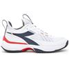 Diadora Scarpe da tennis da uomo Diadora Finale AG - white/blue corsair/fiery red - Blu, Bianco, Rosso