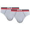 Fila Boxer sportivi da uomo Fila Man Boxer 2P - grey - Grigio