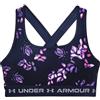 Under Armour Reggiseno Under Armour Women's Armour Mid Crossback Printed Sports Bra - midnight navy/purple tint - Blu
