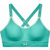 Under Armour Reggiseno Under Armour Women's Infinity Mid Heather Cover Sports Bra - neptune light heather/neptune - Blu, Turchese
