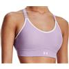 Under Armour Reggiseno Under Armour Women's Infinity Mid Heather Cover Sports Bra - octane light heather/octane - Grigio