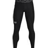 Under Armour Pantaloni da tennis da uomo Under Armour Men's HeatGear Leggings - black/white - Nero