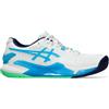 Asics Scarpe da tennis da uomo Asics Gel-Resolution 9 - white/digital aqua - Bianco, Turchese