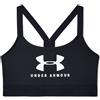 Under Armour Reggiseno Under Armour Mid Sportstyle Graphic Sports Bra - Nero