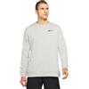 Nike Felpa da tennis da uomo Nike Dri Fit LS Crew M - dark grey heather/black - Grigio