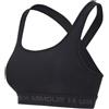 Under Armour Reggiseno Under Armour Crossback Mid Bra - black/jet gray - Nero