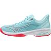 Mizuno Scarpe da tennis da donna Mizuno Wave Exceed Tour 5 CC - tanager turquoise/fiery coral/white