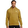 Nike Felpa da tennis da uomo Nike Sportswear Club Fleece Pullover Hoodie - bronzine/bronzine/white - Marrone