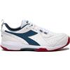 Diadora Scarpe da tennis da uomo Diadora S.Challenge 5 Sl Clay - white/oceanview/salsa - Bianco, Rosso, Turchese
