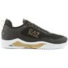 EA7 Scarpe da tennis da donna EA7 Unisex Woven Sneaker - black/gold/white - Nero
