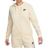 Nike Felpa da tennis da donna Nike Sportswear Club Fleece Full Zip Hoodie - coconut milk/black - Beige