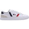 Lacoste Sneakers da uomo Lacoste Sideline Pro TRI1232 - white/navy/red - Bianco