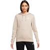 Nike Felpa da tennis da donna Nike Sportswear Club Fleece Pullover Hoodie - Beige