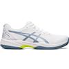 Asics Scarpe da tennis da uomo Asics Gel-Game 9 Clay/OC - white/steel blue - Bianco, Blu