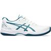 Asics Scarpe da tennis da uomo Asics Gel-Game 9 Clay/OC - white/restful teal - Bianco, Turchese