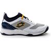 Lotto Scarpe da tennis da uomo Lotto Mirage 200 Clay - all white/navy blue/saffron - Bianco, Blu, Giallo
