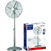 kasaviva Ventilatore a Piantana in Acciaio Colore Cromato 140 cm 60 Watt