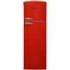 ATLANTIC ATBM346R Atlantic Frigorifero doppia porta retrò con congelatore, 311 litri, Rosso, 60 cm, Classe F (A+)