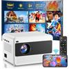 Weejector Proiettore Portatile 1080P Full HD, Videoproiettore con WiFi 5G e Bluetooth 5.1, Home Theater Proiettore TV 16000 Lumen, Zoom Elettrico 50%, Compatibile con iOS/Android/PS5/Fire Stick/USB/HDMI