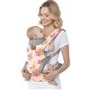 YooxArmor YooxAromr Marsupio Neonato,Ergonomico Regolabile Marsupio per Neonati 3-36 Mesi(3-30kg),Confortevole Fascia Neonato con Poggia Testa,Rosa