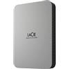 LaCie (TG. 2TB) Unit disco portatile esterna LaCie Mobile Drive da 2 TB - Argento lun