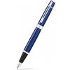Sheaffer E0934143 300 - Penna stilografica cromata, laccata Pennino medio Lacca blu con finitura cromata.