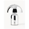Westwing Collection Lampada da tavolo piccola portatile a LED con luce regolabile Walter - Argento