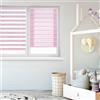 Blindecor Indus Sensa attrezzi | Tenda a rullo a doppio strato senza perforazione | Colore Rosa 37 x 180 cm (Larghezza x Altezza) | Dimensioni del tessuto 34 x 175 cm