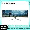 TITAN ARMY C49SHC Monitor da gioco da 49 pollici, pannello 3840*1080 CSOT HVA, schermo curvo oversize 32:9 144Hz ad alta frequenza di aggiornamento PIP/PBP - C49SHC