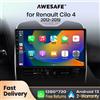 AWESAFE PX9 Autoradio Autoradio per Renault Clio 4 2012-2019 Senza Fili Carplay Schermo Android Auto Stereo GPS Navi FM RDS BT SWC - WIFI 1GB-32GB A-2