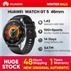 Huawei watch gt5 smartwatch 46mm/41mm versione globale 2024 nuovo per uomo donna orologi originali ufficiali 1.43 "AMOLED NFC ECG - 46mm / Black