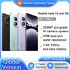 Xiaomi Versione globale Redmi Note 14 Pro 5G MediaTek Dimensity 7300-fotocamera Ultra NFC 200MP 1.5K 120Hz Display AMOLED batteria 5110mAh - Black