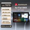 Junsun X7 MAX 13.1 "2K AI Voice Wireless CarPlay Android Auto autoradio per Fiat 500X 2014 - 2020 Multimedia autoradio - X7 4 64 4G 10.33