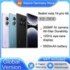 Xiaomi Versione globale Xiaomi Redmi Note 14 Pro 4G Smartphone MediaTek Helio G100-Ultra 200MP AI - Black