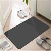 LYGLIGH Zerbino ultra sottile per interni e ingresso, spessore 0,6 cm, con retro in gomma antiscivolo, lavabile, resistente allo sbiadimento, assorbente, cattura sporco a basso profilo, 61 x 35 cm