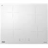 De'Longhi PIB62 Piano Cottura Induzione 60cm 4 Zone Bianco Touch Control