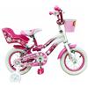 BIKER TOYS Bici Bicicletta Butterfly Flower taglia 12 per Bambina 3-5 anni con Accessori Inclusi