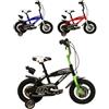 BIKER TOYS Bici Bicicletta BMX Taglia 16 per Bambino 5-7 anni con Accessori Inclusi