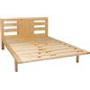 Vivere Zen Letto a doghe rigide - LM Astra con testiera (Rete a Doghe 160x194 (misura interna 160x190))