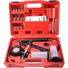 FreeTec Pompa Vuoto Spurgo Freni, 21 Pezzi Kit Spurgo Freni, Tester per Pompa a Vuoto Manual, Pompa Depressione per Facile Spurgo Freni Auto Moto