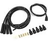 Yctze 8mm Filo Metallo Silicone Ad Alte Prestazioni Cavo Candela 1m Lunghezza Alta Efficienza Accensione Stabile Set per 4 Cilindri Auto D'Epoca (Nero)