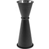 The Bars 005716, Misurino Cocktail, Acciaio Inox, Nero, ml 30/60, Made in Italy