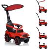 Moni Trade Macchina Cavalcabile 4 in 1Rosso